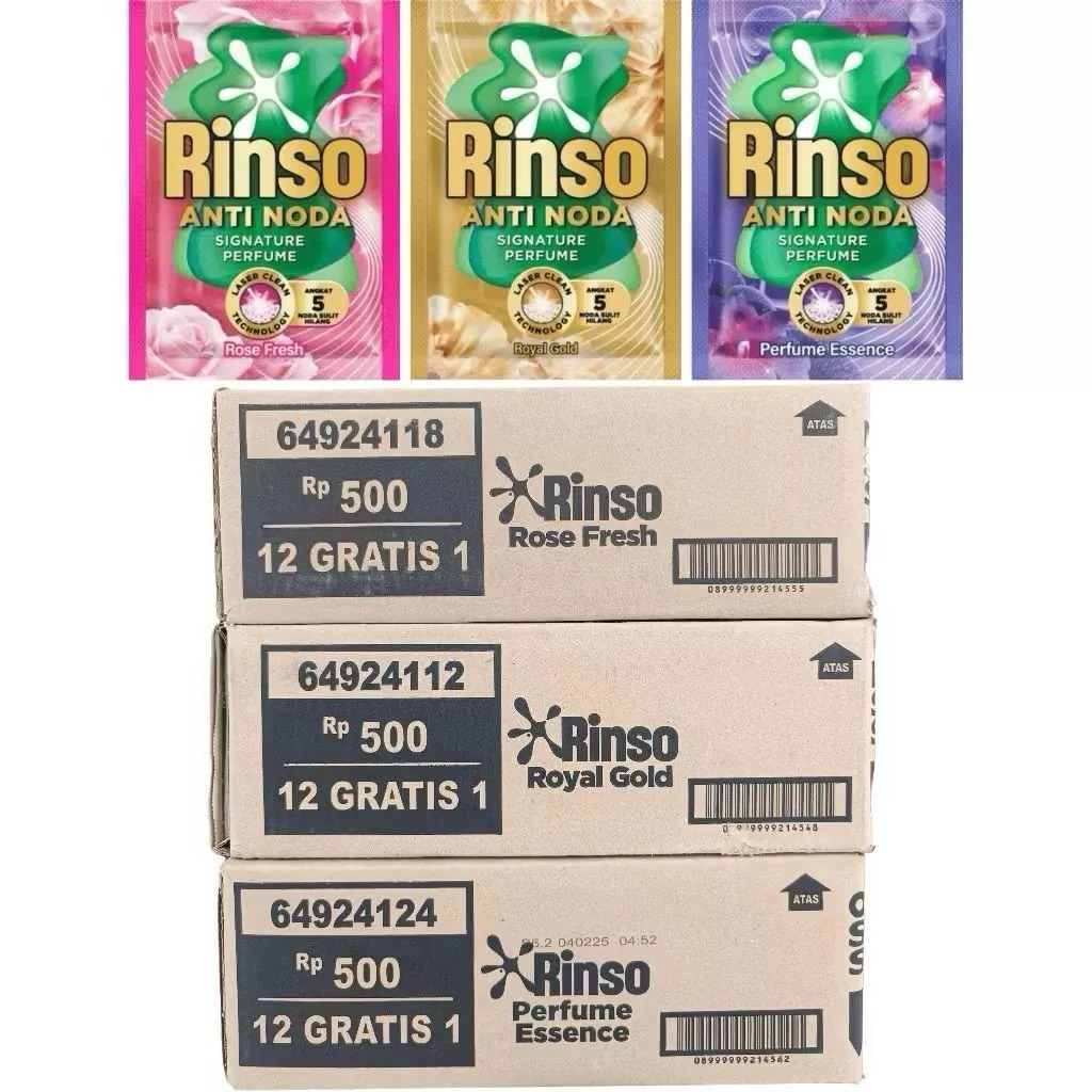 Jual 52 Pcs Rinso Cair Sachet 4 Renceng Hemat | Deterjen Cair Murah ...