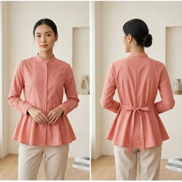 Kemeja Blouse Lengan Panjang