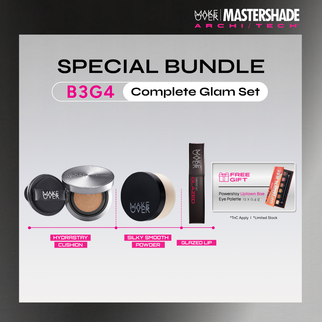 Jual MAKE OVER Complete Glam Set: Hydrastay Prismatic Glass Cushion ...