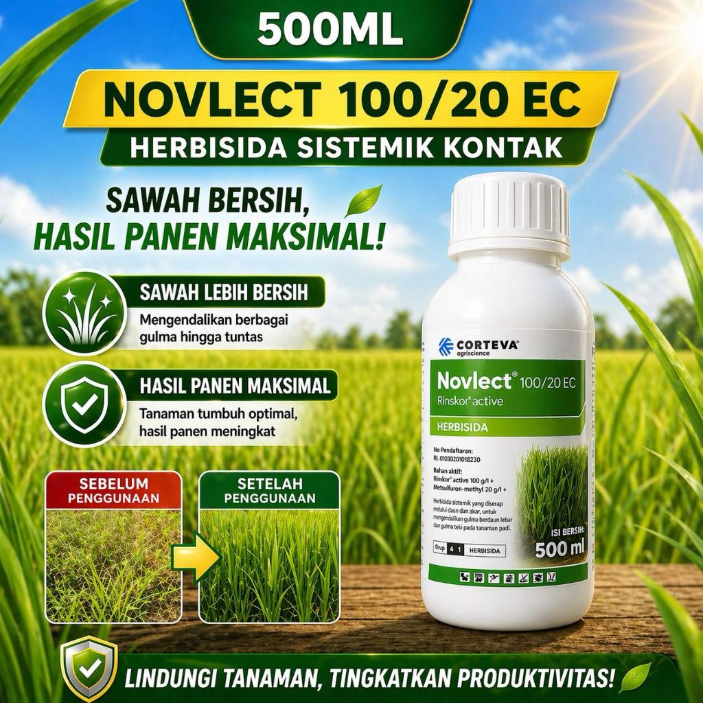 Jual Herbisida NOVLECT 120 EC 500ml Asli Corteva | Beli 3 Gratis 1 ...