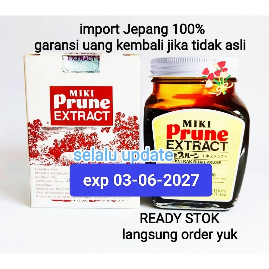 Jual Miki prune extract original 100% import jepang | Shopee Indonesia