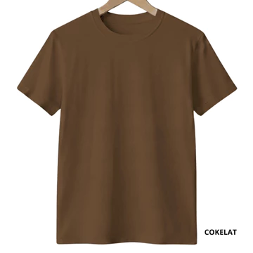 Kaos Polos Pria Wanita Cotton Combed 30S Baju Kaos Pria Wanita Polos Lengan Pendek Round Neck