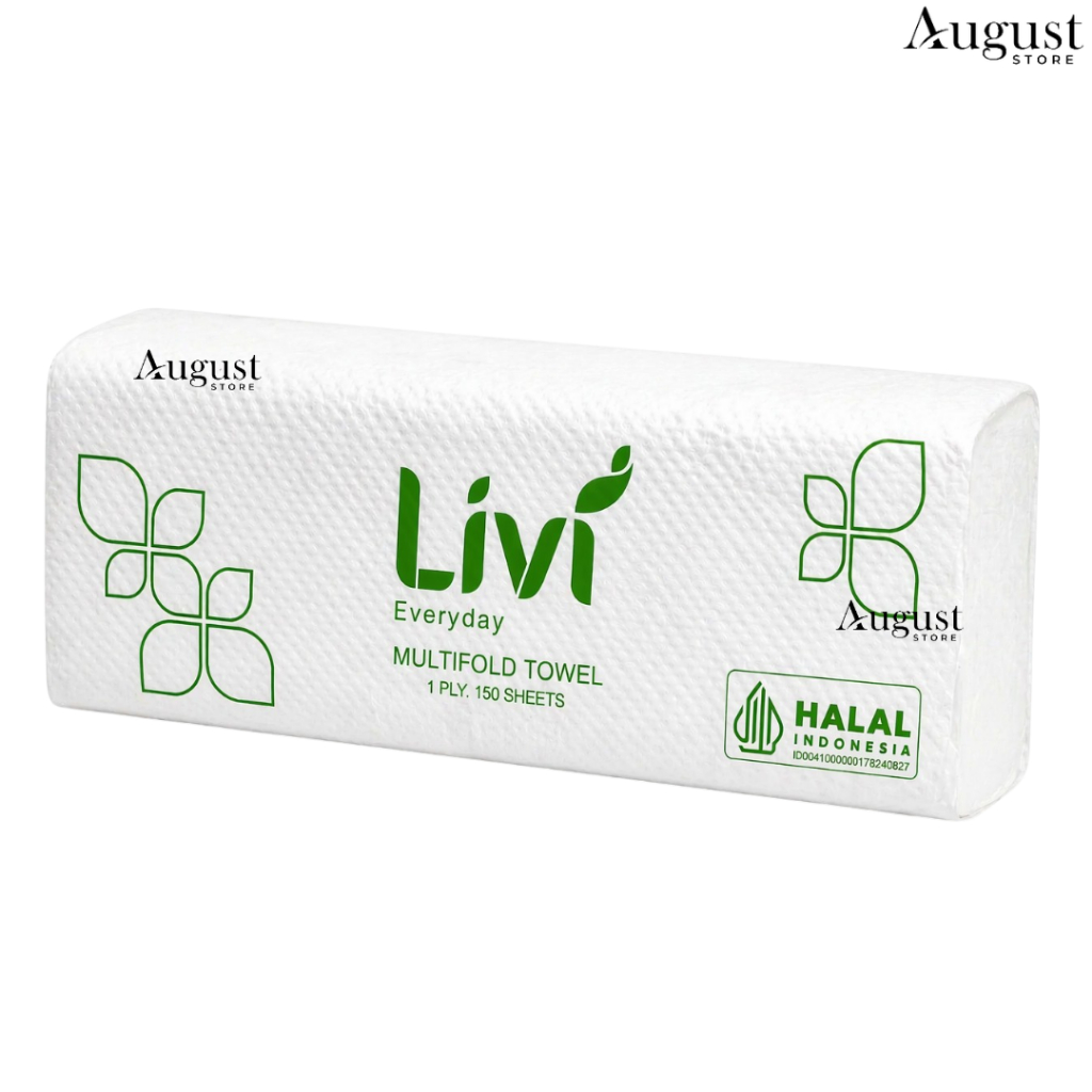 Jual Tisu Tissue Livi Everyday Multifold Towel Isi 150 Sheets / 1 Ply ...