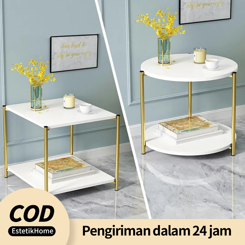 COD Meja Ruang Tamu Minimalis Meja Tamu Meja Ruang Tamu Meja Sudut Meja Motif Marmer Minimalis Coffe Table Meja Ruang Sudut Aesthetic Meja Marmer