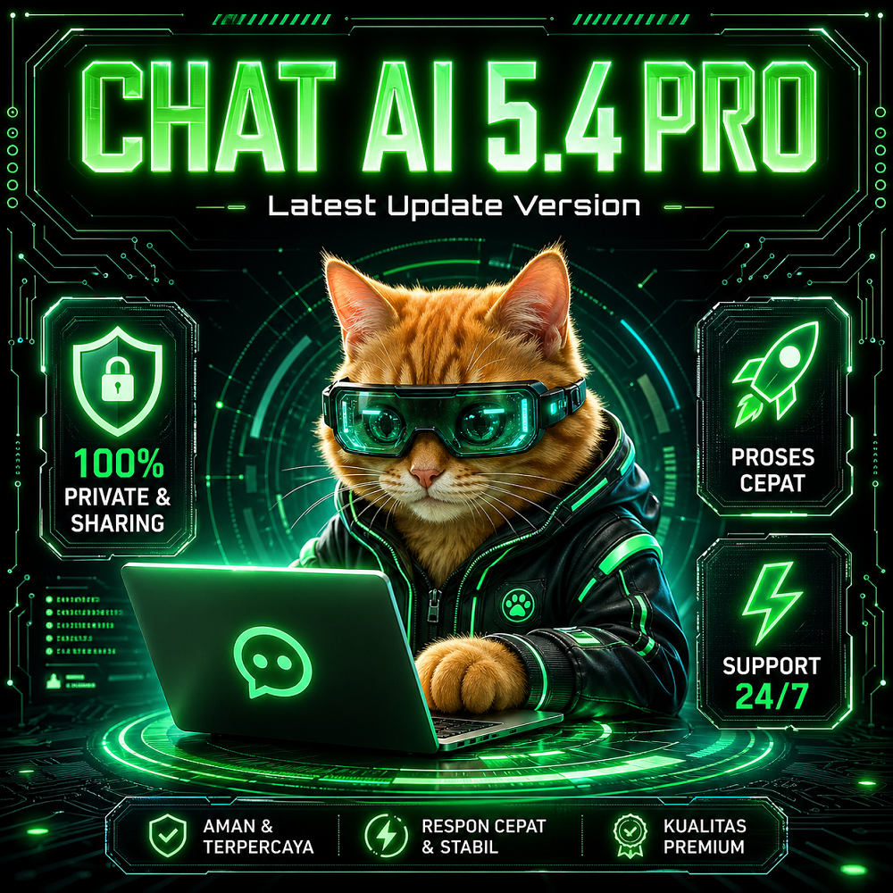 [24/7] User Platinum Chat Expert Ai+ 1 Bulan | AI Chat Plus 5.4 6.1 7.2.1 | Fast Respon