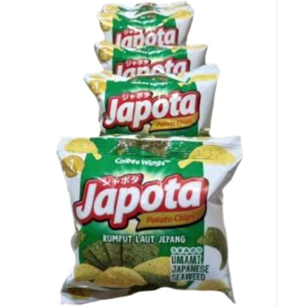 Jual Japota keripik kentang rasa original dan rumput Laut 14g | Shopee ...