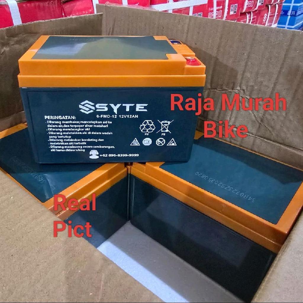 Aki sepeda listrik 12AH pacific syte cocok untuk semua sepeda listrik 48v 12AH universal