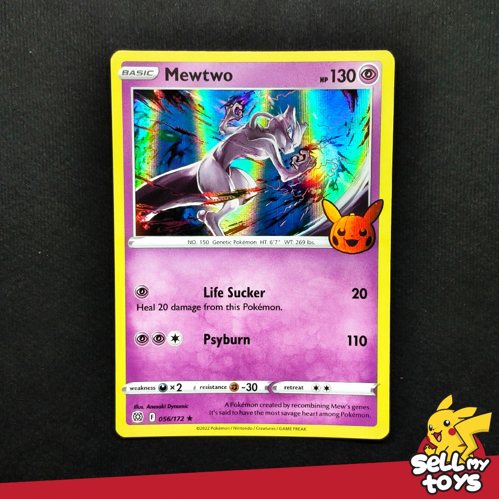 pokemon tcg trick or trade 056/172 mewtwo holo card Mewtwo - 056/172 - Holo