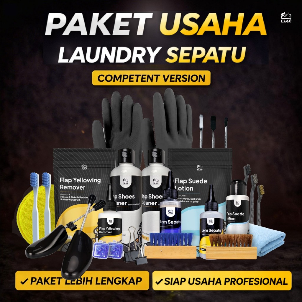 Jual Flap Shoes Care Paket Pembersih Sepatu Shoes Cleaner Kit Competent ...