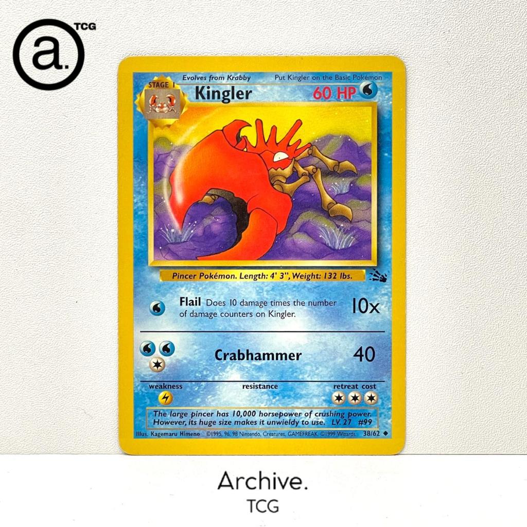 Jual Kingler (38/62) Pokemon Vintage English ~ Fossil | Shopee Indonesia
