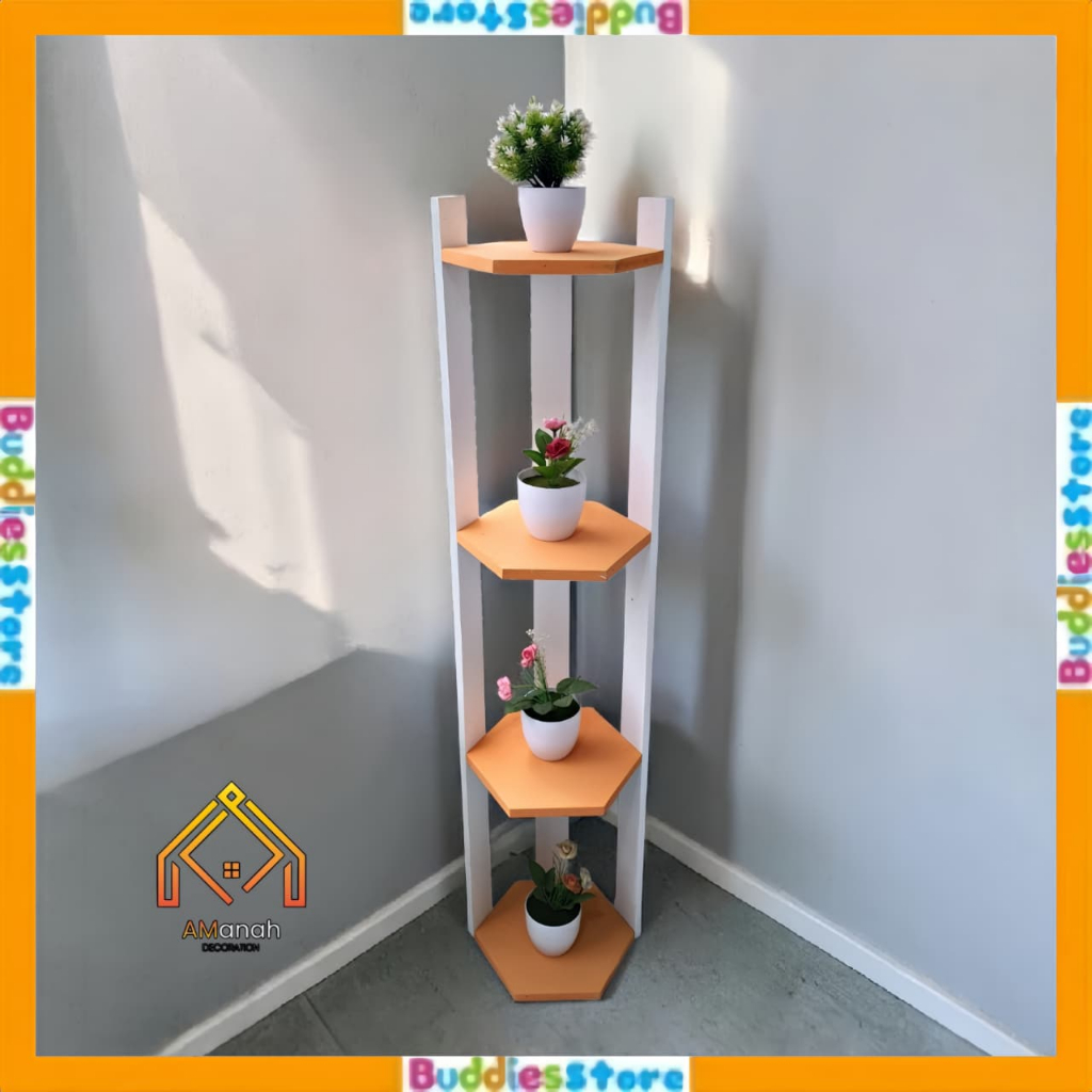 Jual RAK BUNGA KAYU MINIMALIS TINGGI 120CM, DESAIN ELEGAN DAN SERBAGUNA ...