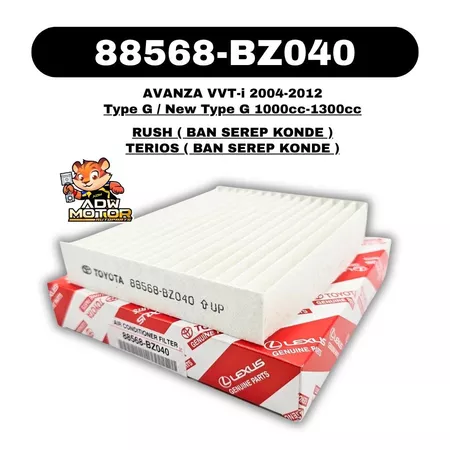 Filter AC / Filter Kabin Toyota Avanza G Rush Daihatsu Xenia Terios 2004-2012 1000cc-1300cc