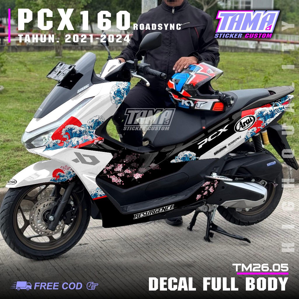Jual Sticker Decal Full Body Motor Honda Pcx 160 RoadSync Abs Cbs Tahun ...