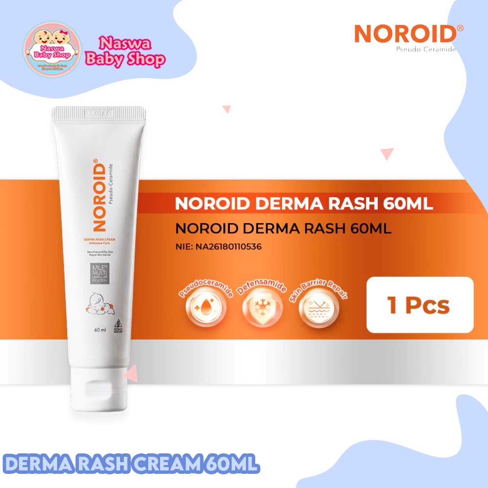 Jual Noroid Derma Rash Cream Pelembab Kulit Anak & Atasi Kulit Kering ...