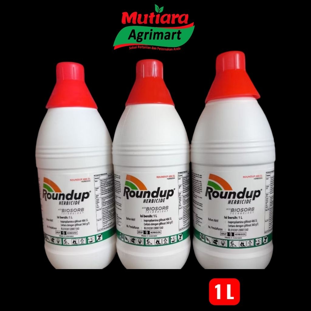 Jual Herbisida Roundup 486SL 1 Liter - Efektif, Tahan Hujan, Teknologi ...