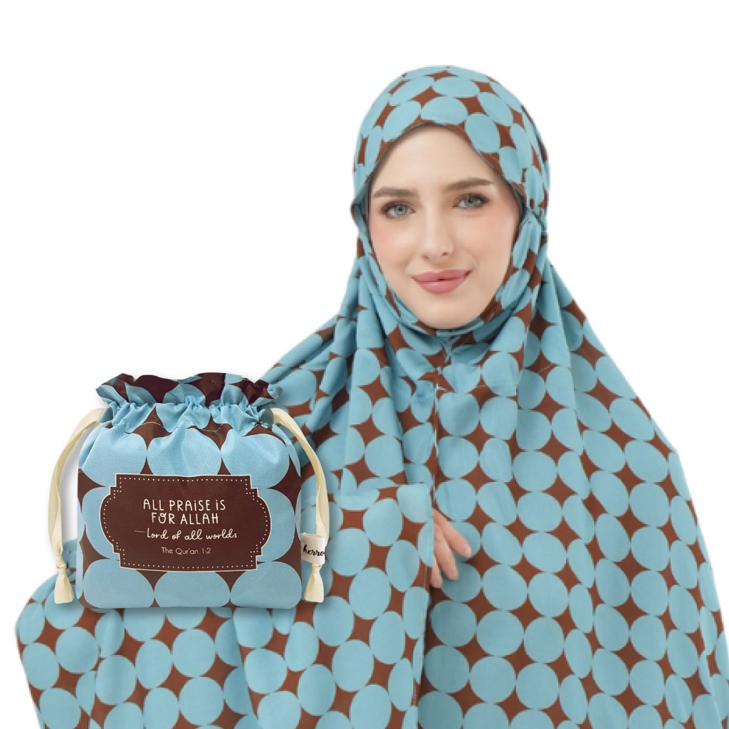 herroom COCO ORGANIC - READY STOCK Mukena seri  Grateful Ocean Wood