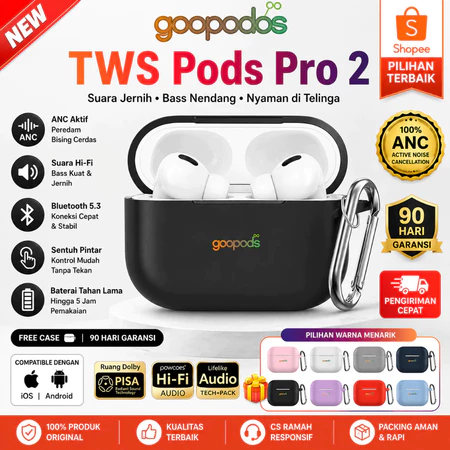 Goopodos TWS ANC Pods Pro Series - Earbud Wireless ANC
