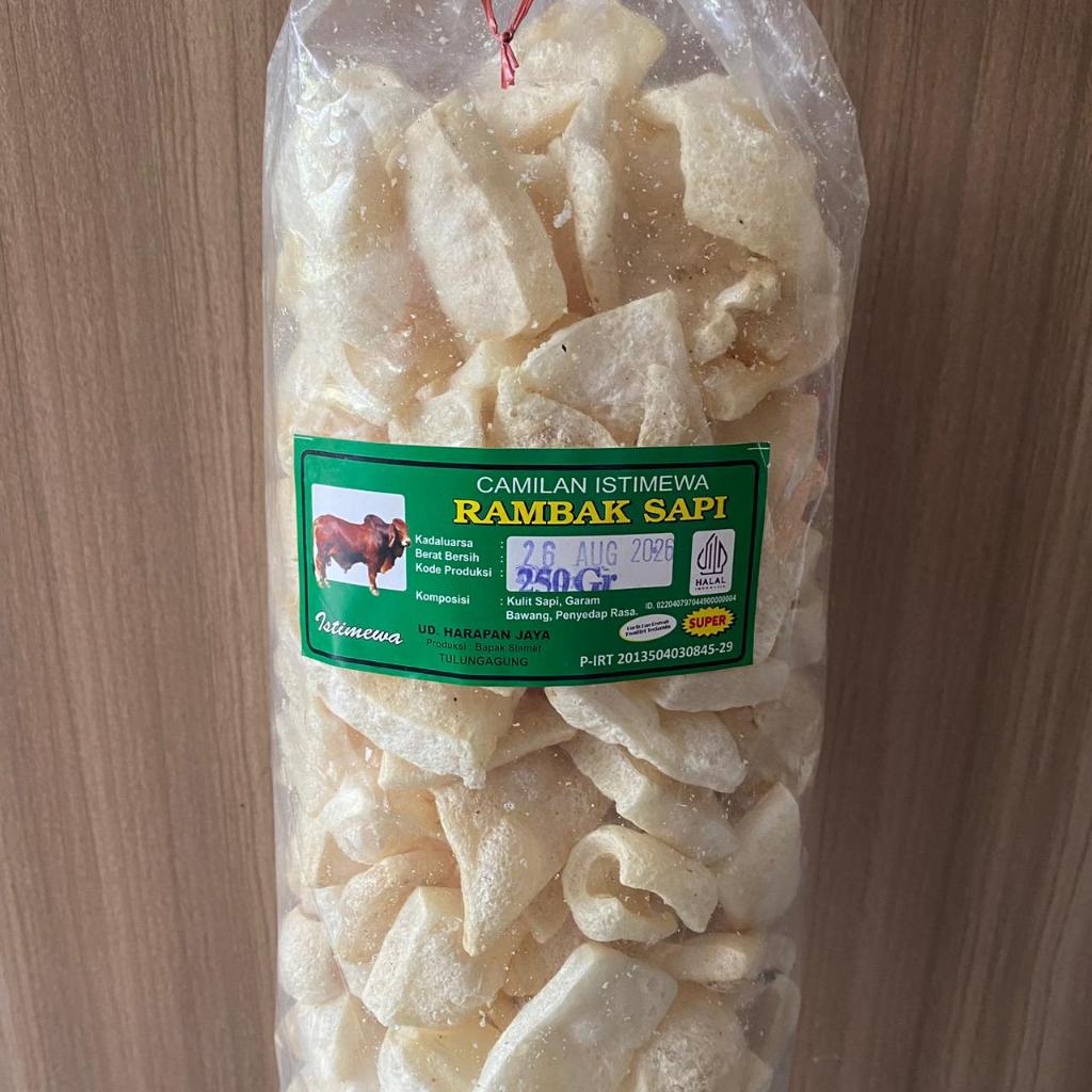 Jual Rambak Sapi Istimewa Tipis dan Gurih 250gr | Shopee Indonesia