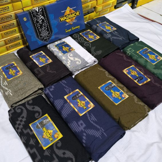 Sarung wadimor polos warna tumpal kembang, original wadimor bahan halus lembut ukuran jumbo