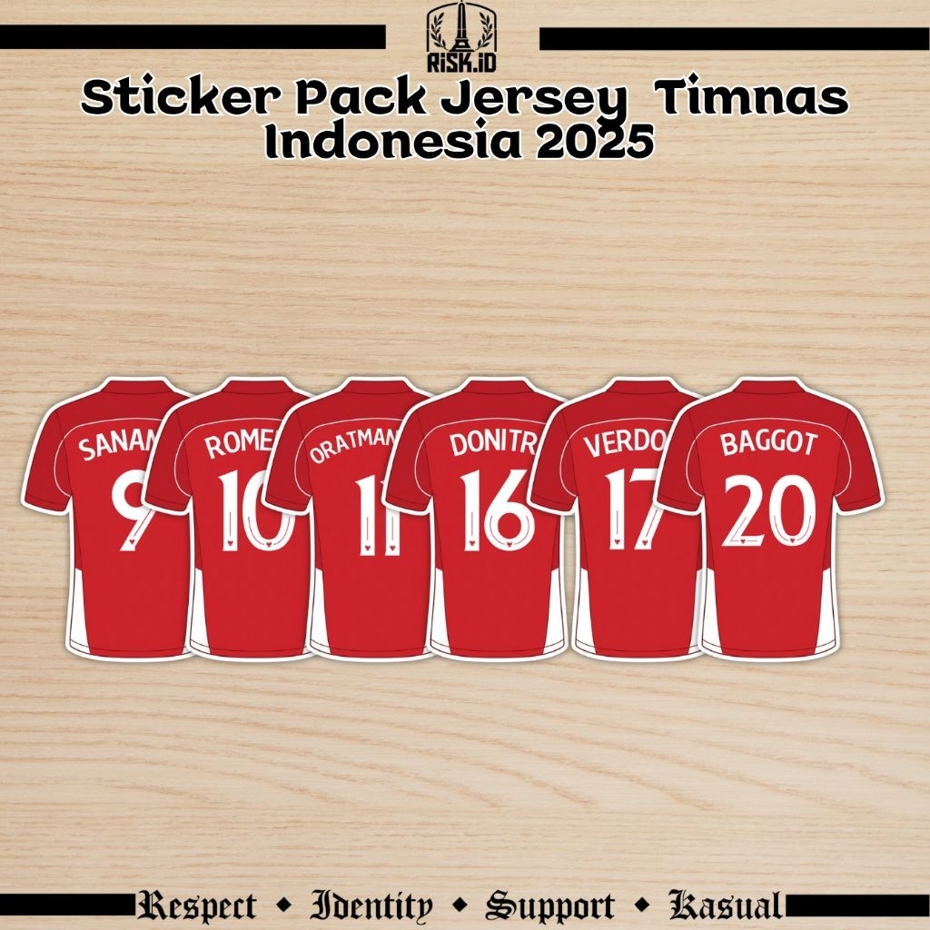 Jual 25++ Sticker Pack Timnas Indonesia 2025 Terbaru - Stiker NNS ...