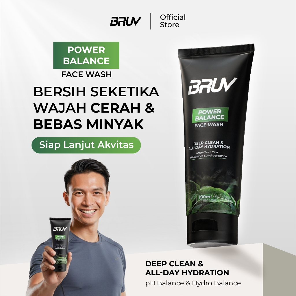 Jual BRUV - Bruv Face Wash 100ml Sabun Cuci Muka Pria Cegah Jerawat ...