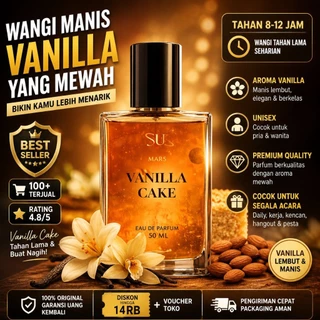 Parfum Vanilla Cake Inspired 50ml | Universe | Parfum Pria & Wanita Tahan Lama | Sweet Vanilla Gourmand | 70% Fragrance Oil