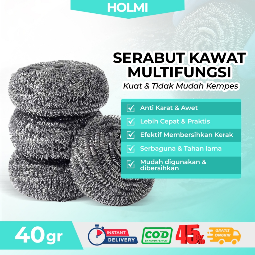 Jual HOLMI - Sikat Kawat Serbaguna Pembersih, Wajan, Panci, Keramik dan ...