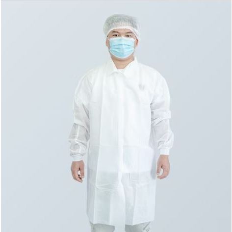 Jual Devall Coat Velcro APD/Jas Lab Medis 38GSB (Tebal) Bahan Spunbond ...