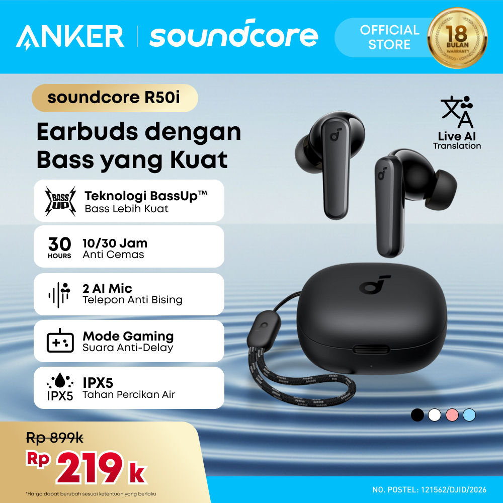 Jual Soundcore R50i Terlengkap & Harga Terbaru Juni 2026 | Shopee Indonesia