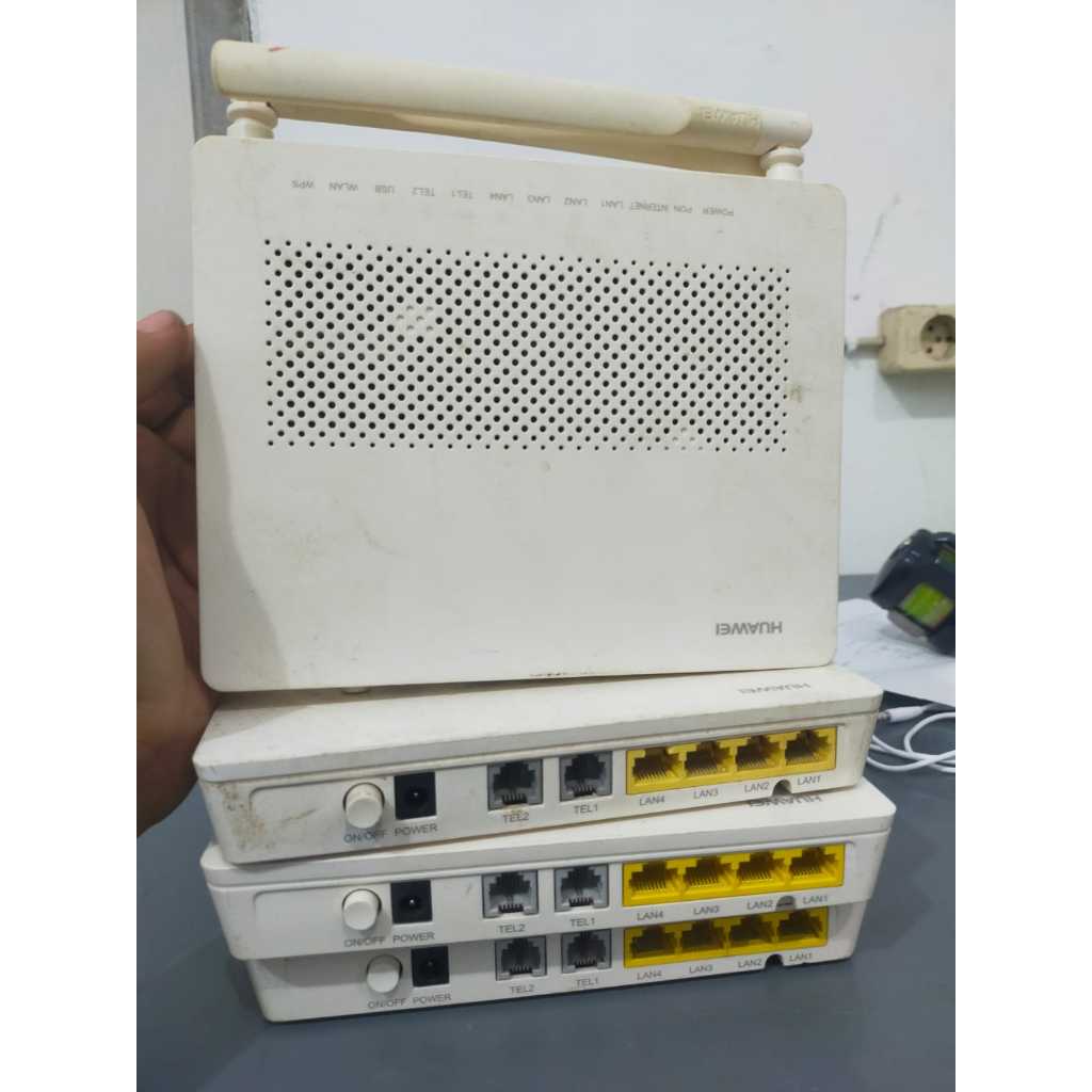 Jual Modem Huawei HG8245H ONT GPON Bekas Normal Unit Only Tanpa Adaptor ...