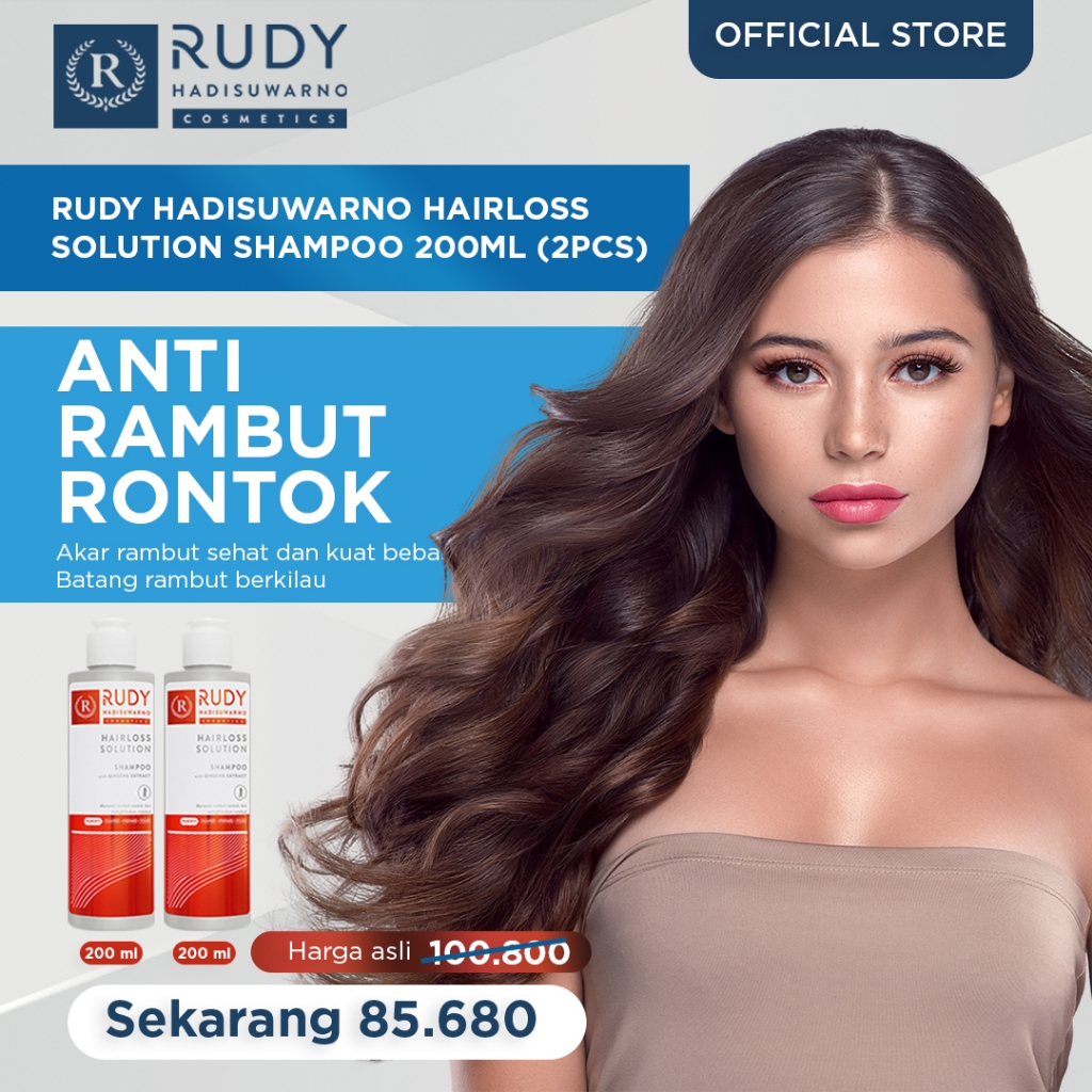 Jual [2 PCS] Rudy Hadisuwarno Hairloss Solution Shampoo 100 ml | Shopee ...