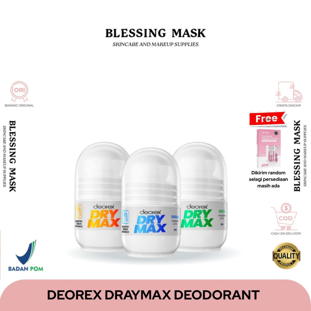 Jual Deorex DryMax - Orginal | Gentle | Extra Clinical - AntiPerspirant ...