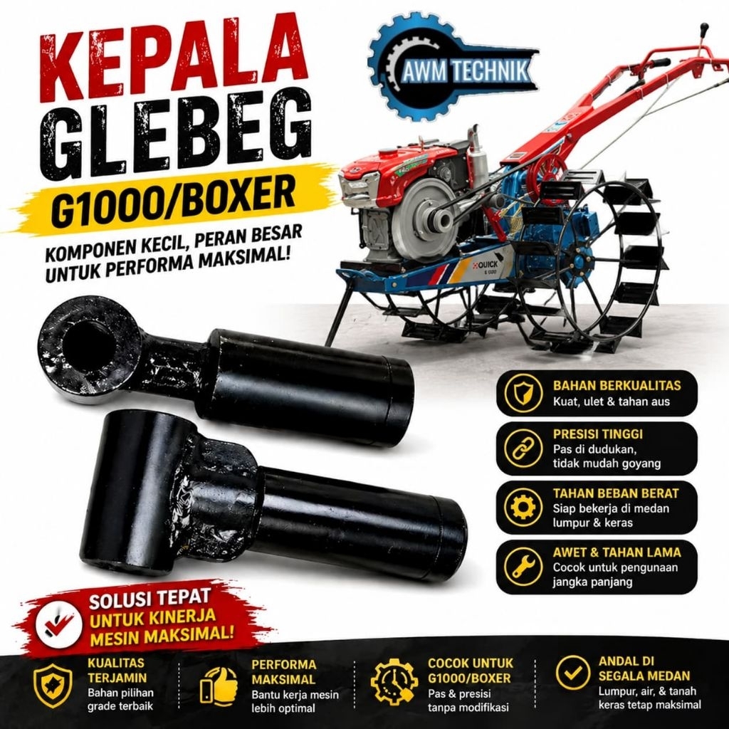 Jual KEPALA GLEBEG G1000/BOXER, G600 dan G3000 | Shopee Indonesia