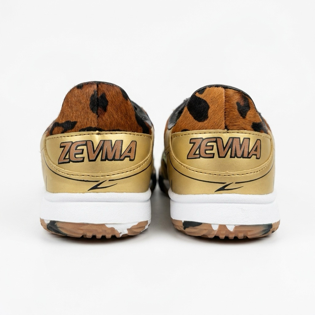 Jual Zevma Sepatu Futsal Leoma Pro - 1 Leopard Gold Black | Shopee ...