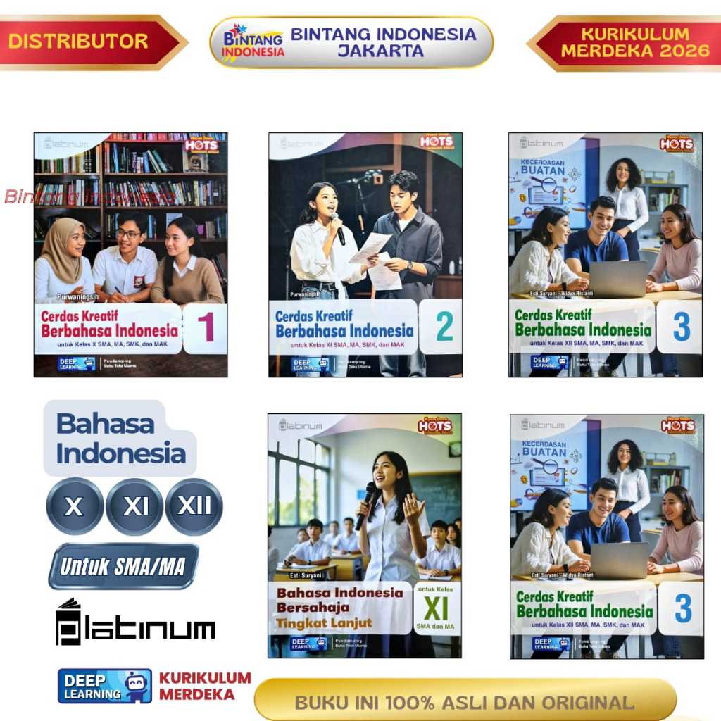 Jual PLATINUM - BAHASA INDONESIA KELAS 1,2,3 SMA/MA/SMK KURIKULUM ...