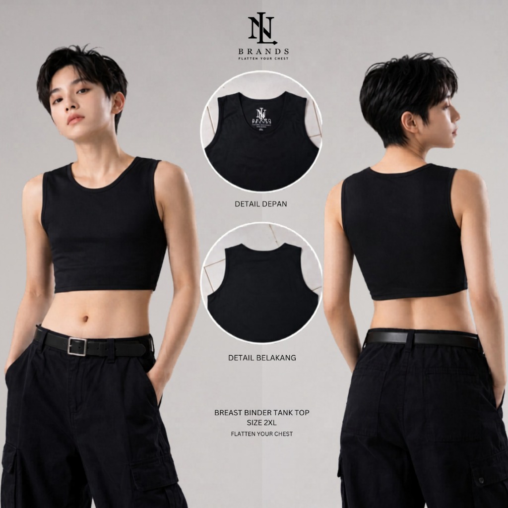 Jual Breast binder tanpa kait setara gc2b / binder transman / chest ...
