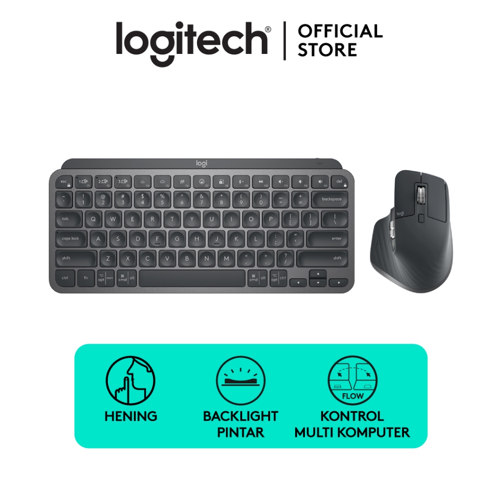 [BUNDLING] Logitech MX Master 3S BLUETOOTH EDITION + MX Keys Mini wireless bluetooth (2)