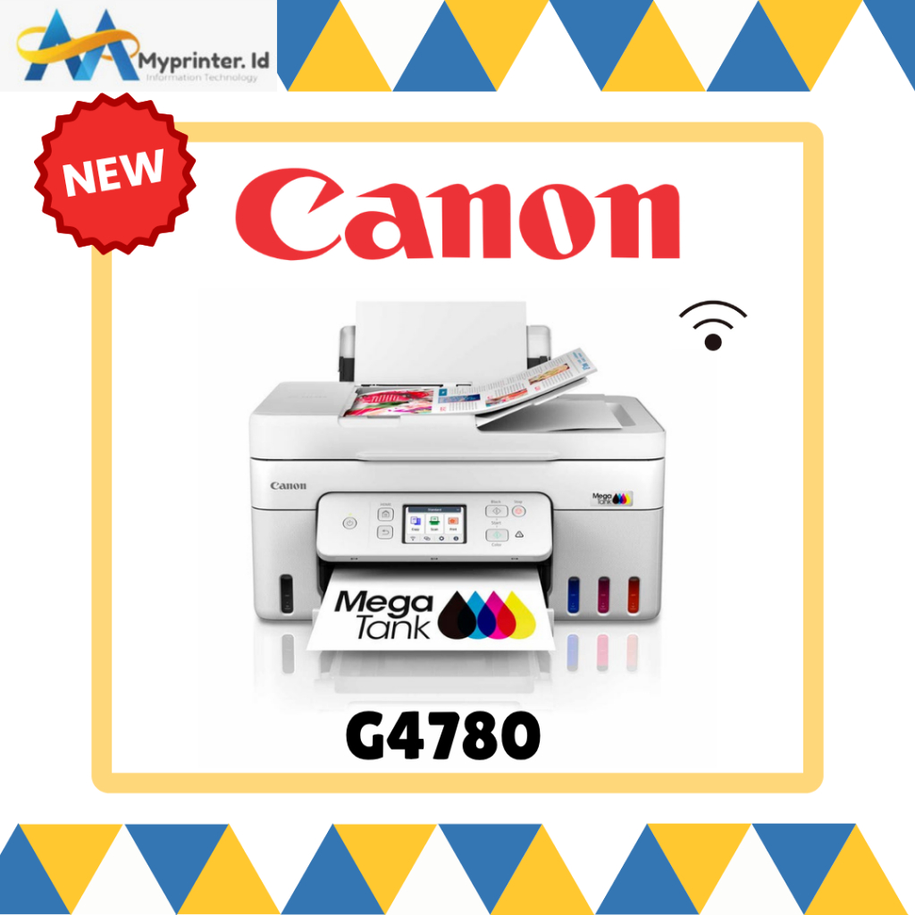 Jual Printer Ink Tank CANON PIXMA G4780 White - Print Scan Copy Wifi ...