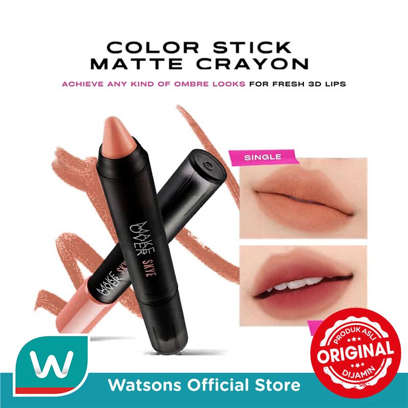 Jual Make Over Color Stick Matte Crayon 105 Skye 3.2g | Shopee Indonesia