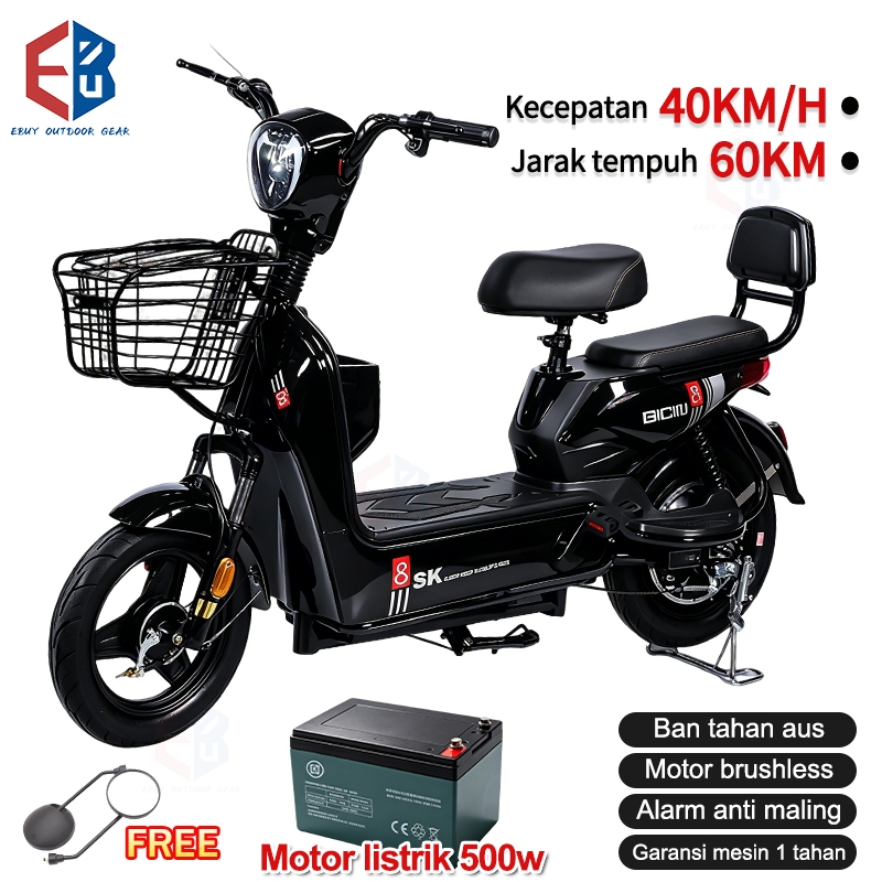 Sepeda Listrik Motor Ultra-Kuat 500w/Sepeda Listrik Motor 48v/ Sepeda Listrik / Sepeda Listrik Premium /Sepeda Listrik / Electric E/ Motor Listrik Sepeda Listrik Exotic