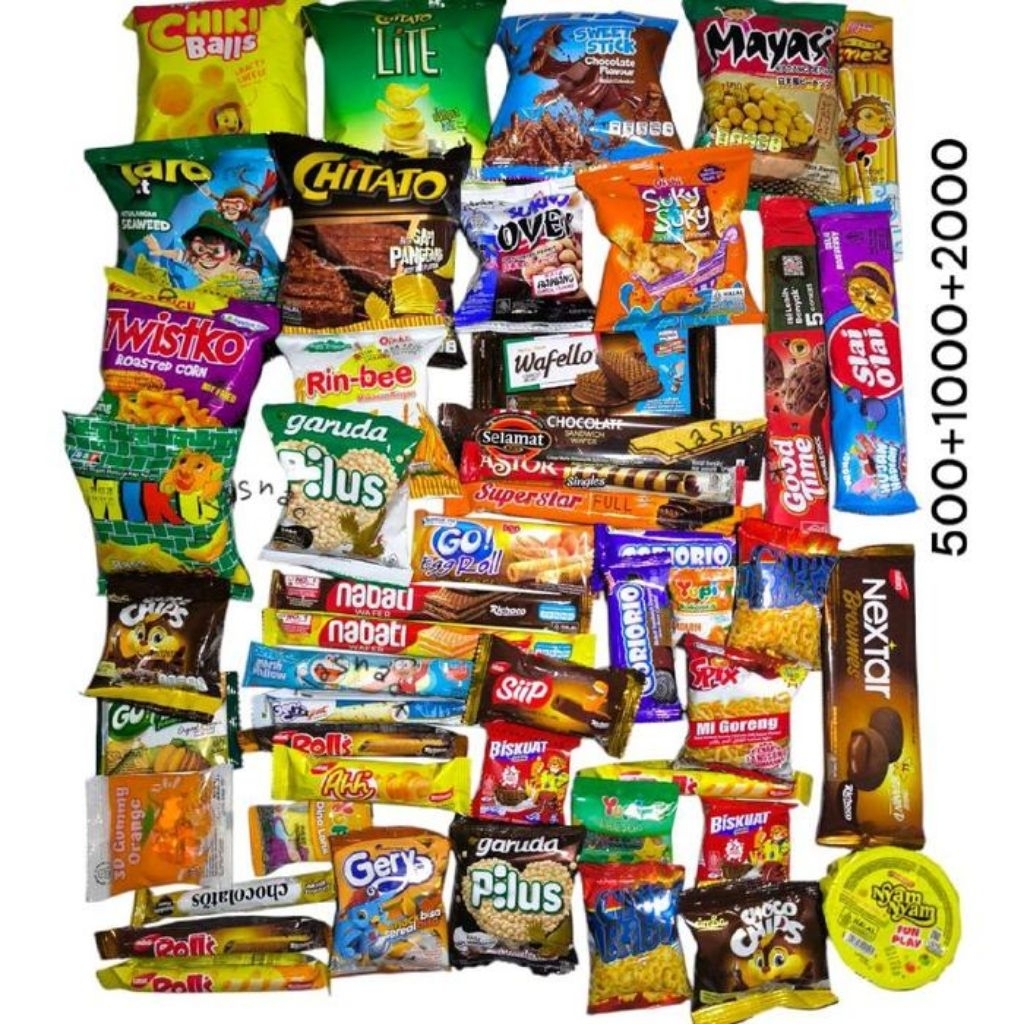 Jual SNACK RENTENGAN ISI 10 PCS klik variasi | Shopee Indonesia