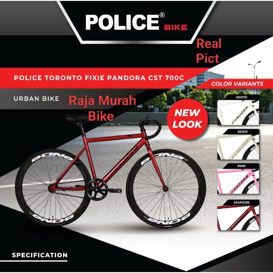 Jual Sepeda Fixie Element Police Toronto Pandora CST 700C Sepeda ...