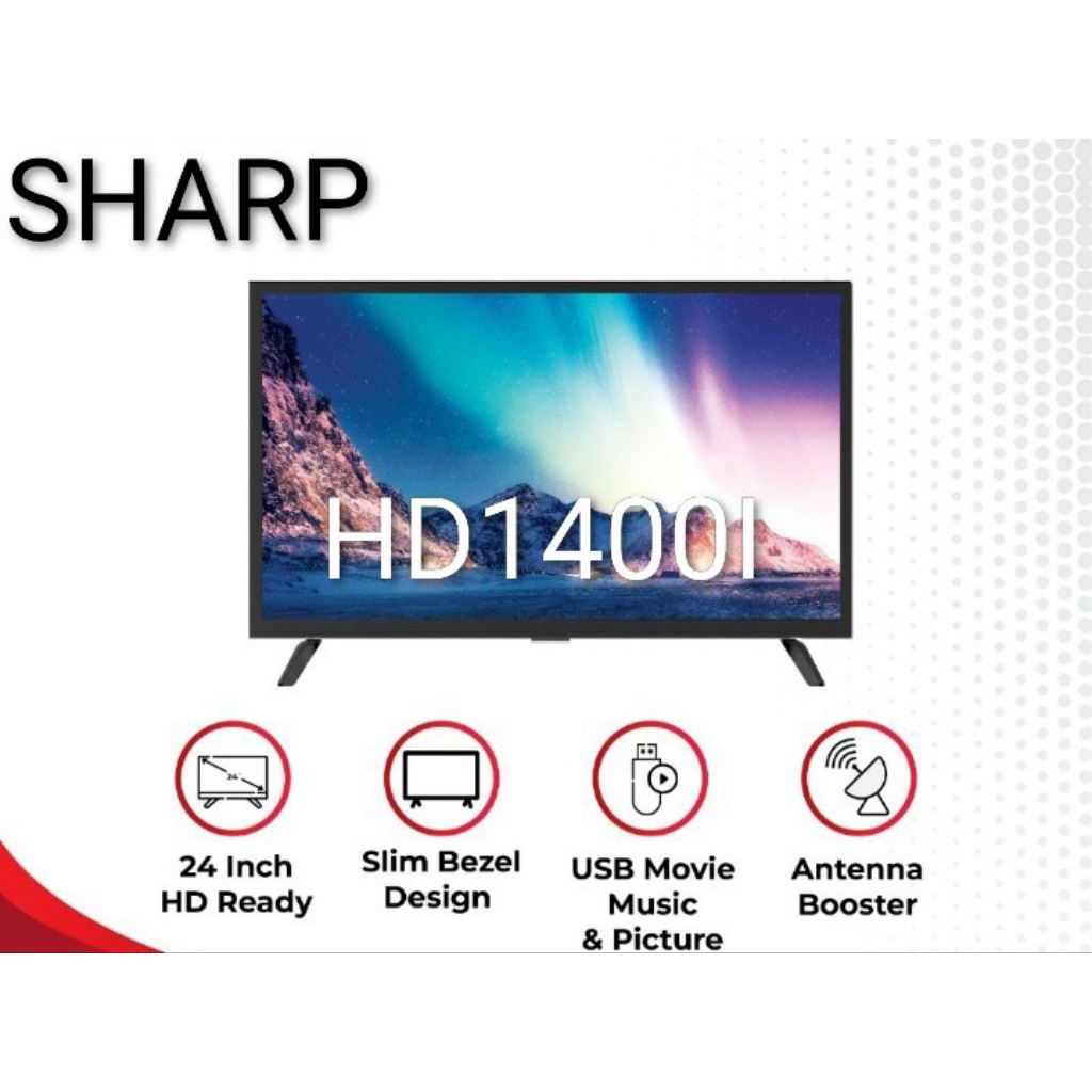 Jual Sharp TV DIGITAL 32 Inch 32HD1400I & 24 inch C24HD1400I(Garansi ...