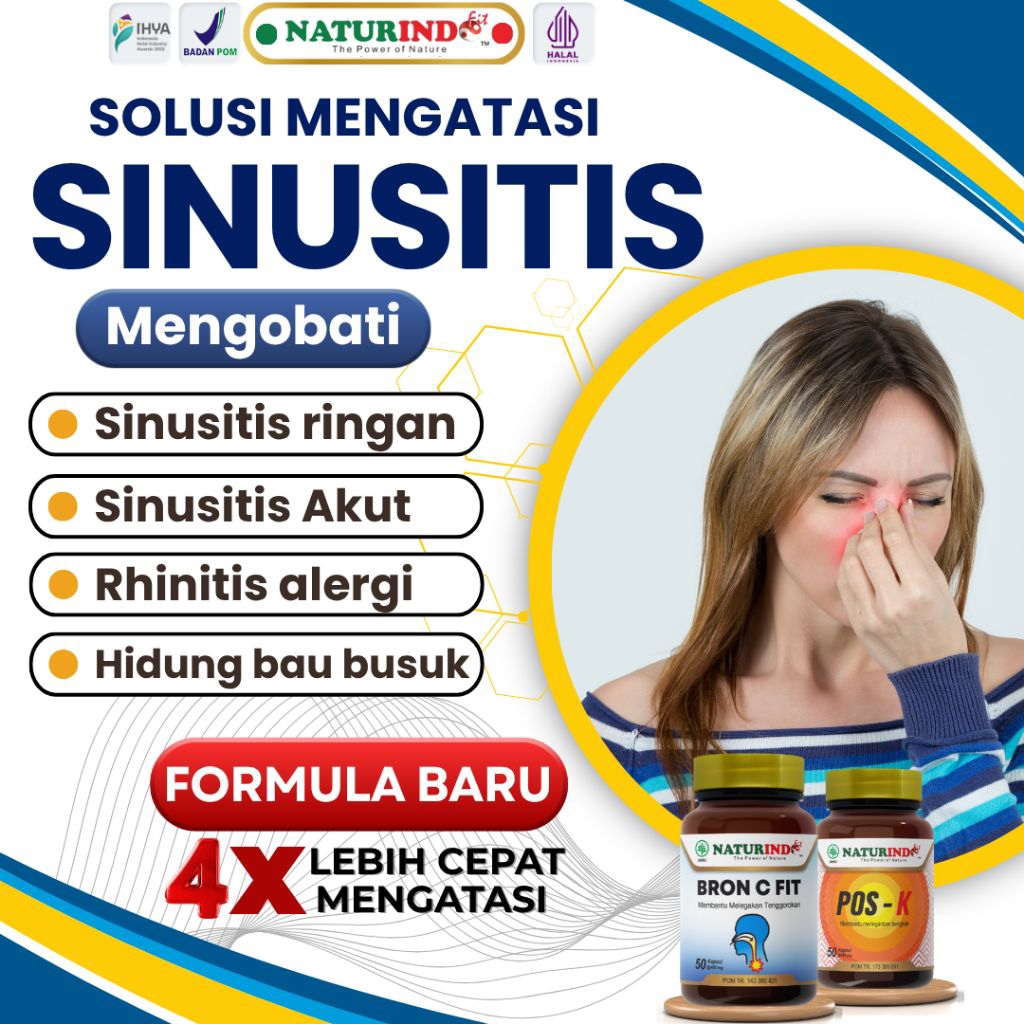 Jual Obat Sinusitis Polip Hidung Rhinitis Alergi Pilek Menahun Anosmia ...