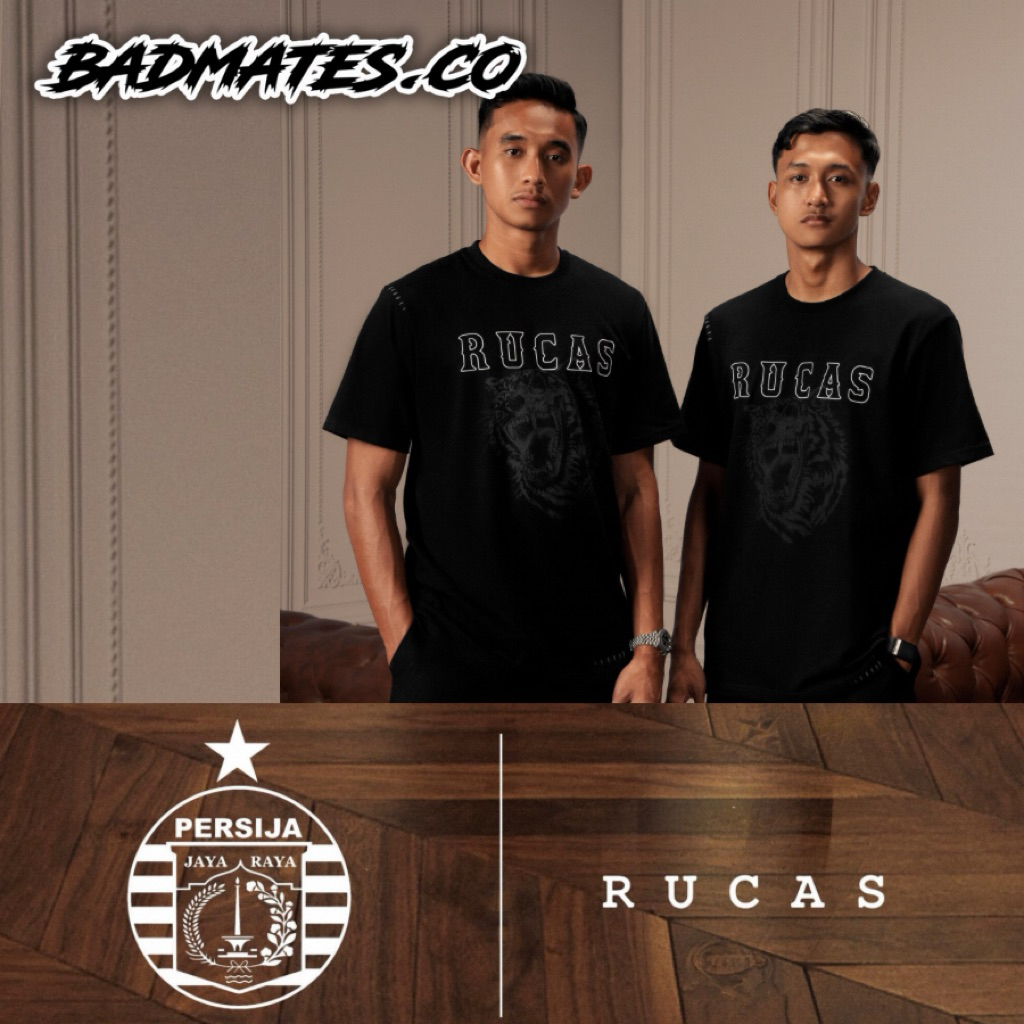 Jual Rucas x Persija Tiger Tee, Stitch Rib, Initial, Independence White ...