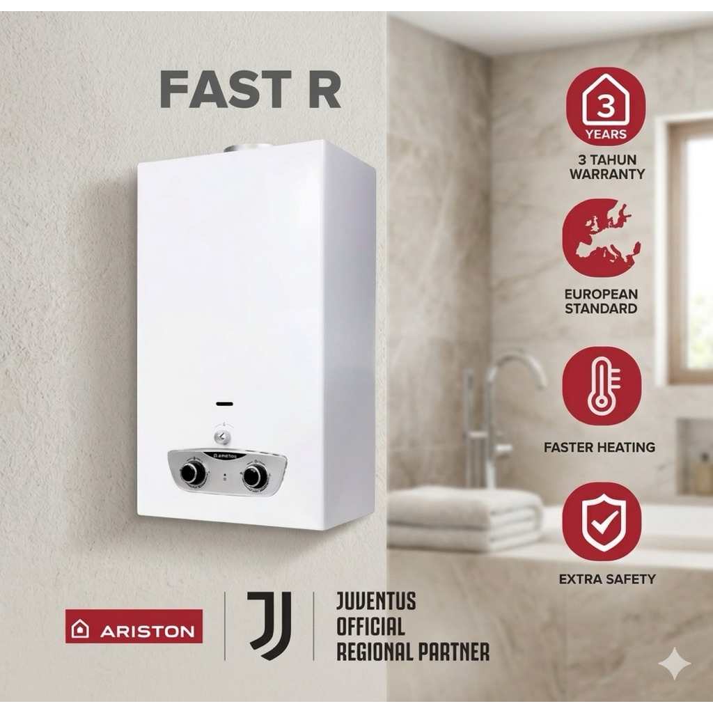 Jual Ariston Water Heater Gas Fast R 10 Liter | Shopee Indonesia
