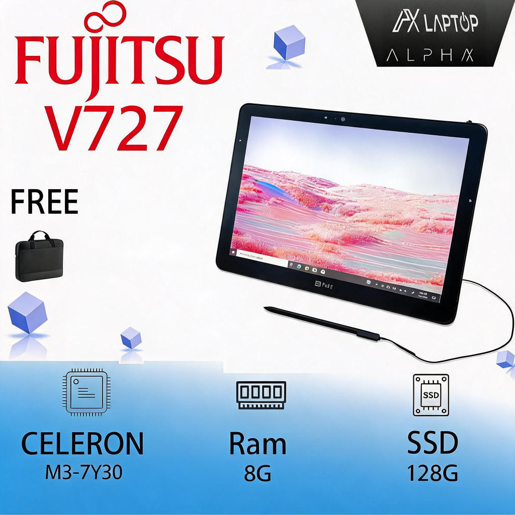 Jual Fujitsu V727 Tab Intel Core M3 7Y30 Ram Lancar Kerja Sekolah