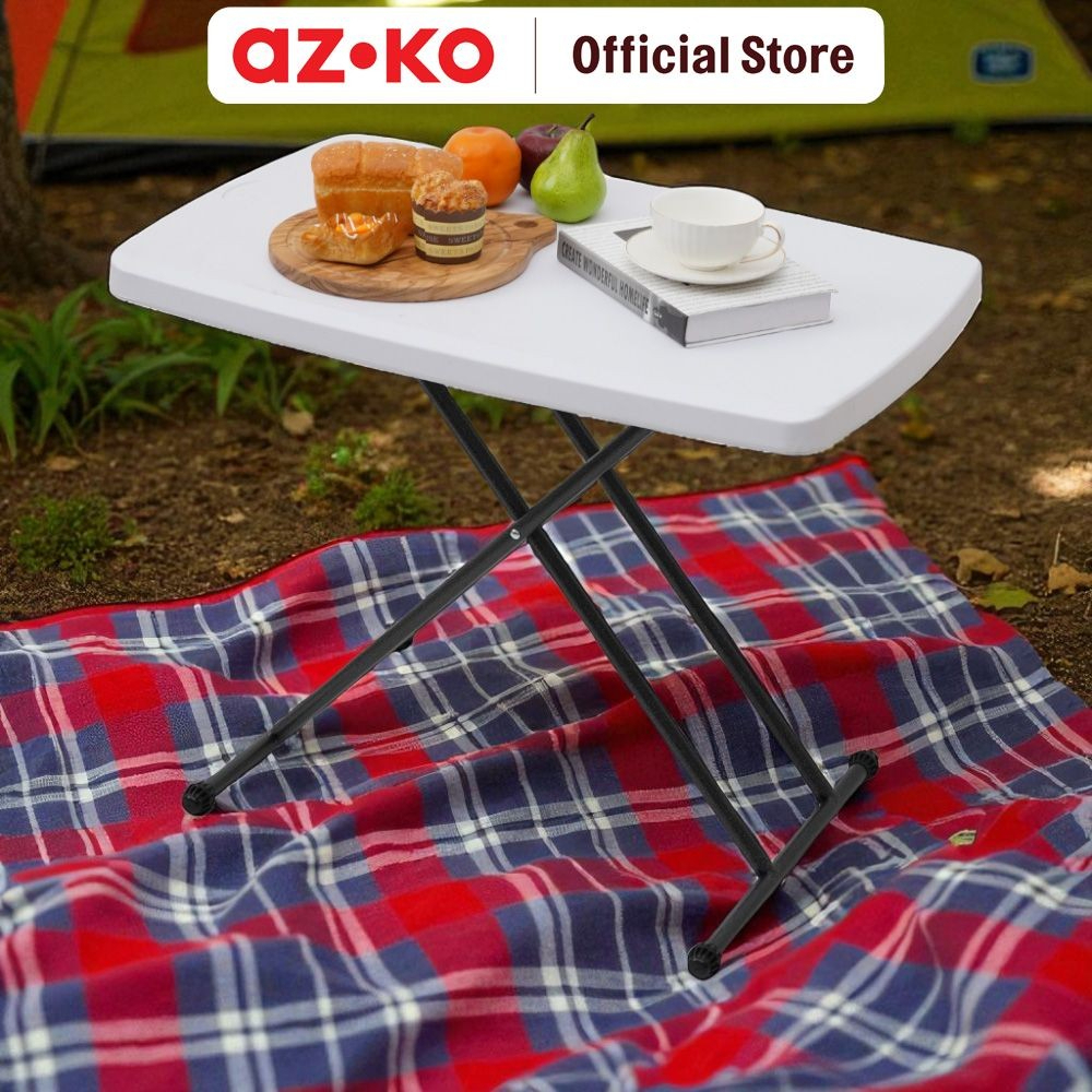 Jual AZKO Krisbow Meja Lipat Rectangle - Putih Meja Lipat Portabel Meja ...