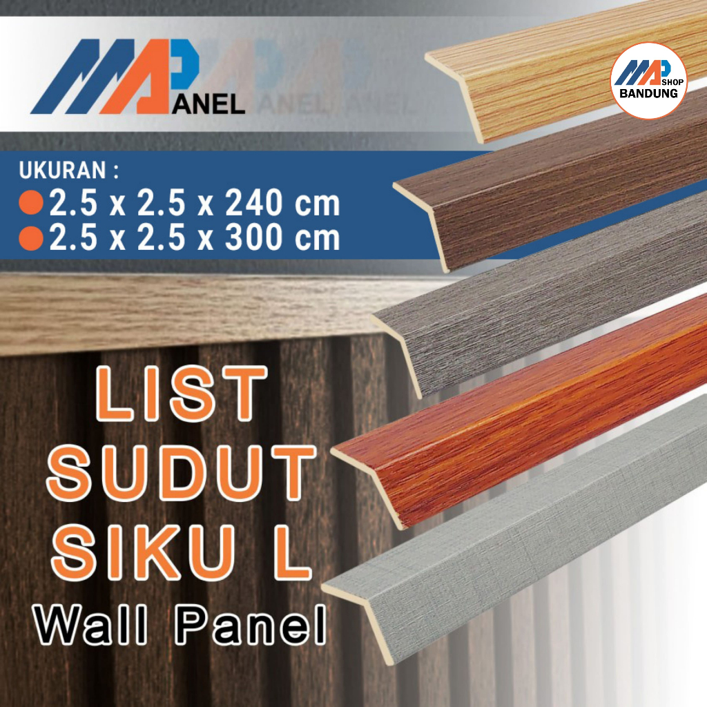 Jual LIST SUDUT SIKU L | WPC WALL PANEL INDOOR| MAP PANEL | Shopee ...