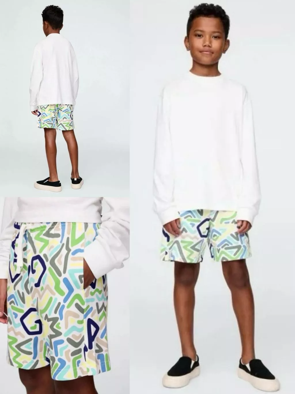 Celana Pendek Anak GP Kids Relaxed Print Pull-On Shorts - 2420